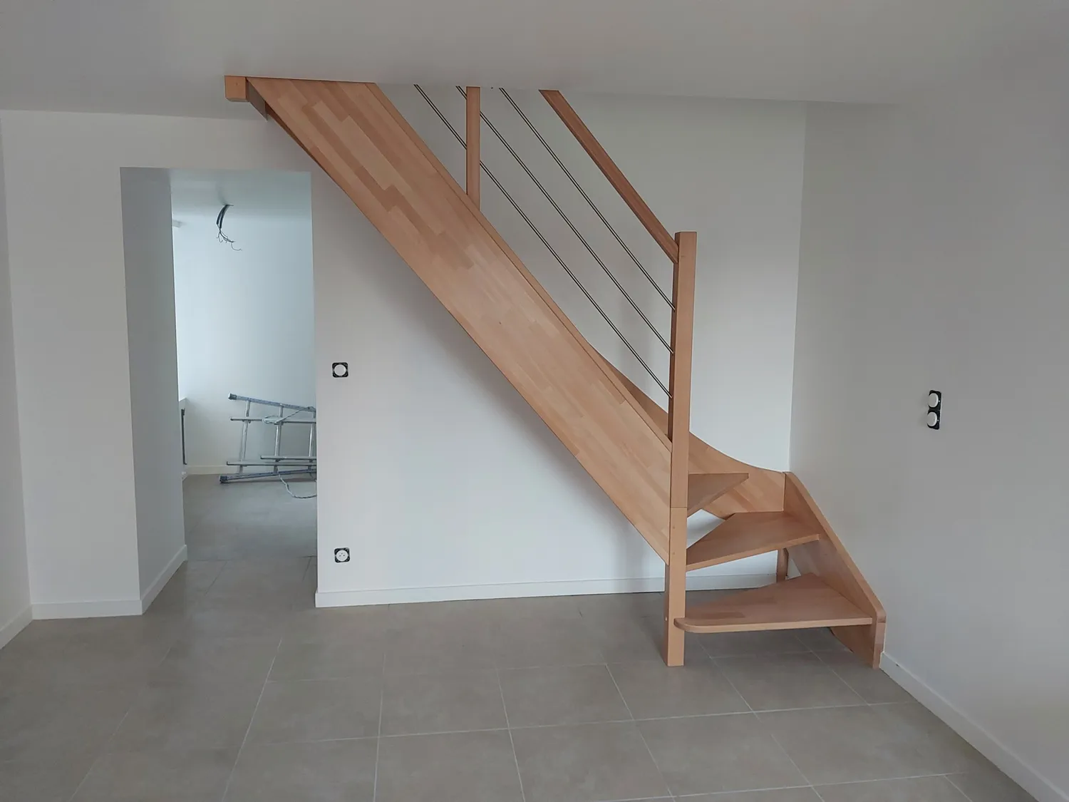 escalier sur mesure hambye